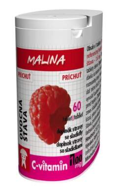 C-Vitamin 100mg - Malina se sukralózou tbl.60