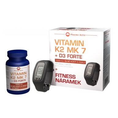Vitamín K2 MK 7 + D3 Forte tbl.125 + Fitness nár.