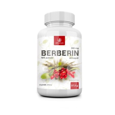Allnature Berberin Extrakt 98% 500mg 60 kapslí
