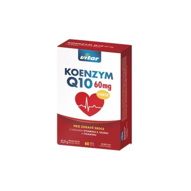 VITAR Koenzym Q10 60mg+Se+vit.E+thiamin cps.60