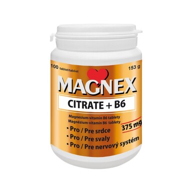 Magnex citrate 375 mg+B6 tbl.100