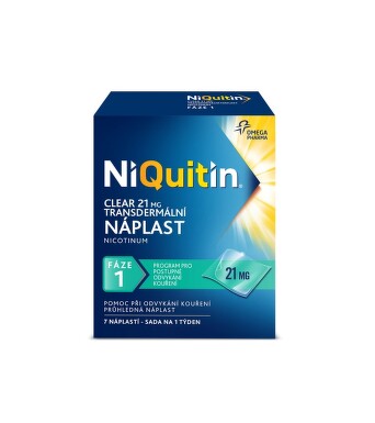 NIQUITIN CLEAR 21MG/24H transdermální EMP 7