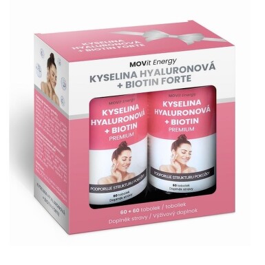 Dárkový balíček Beauty Kyselina hyaluronová + Biotin 120 tobolek