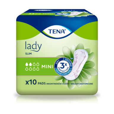 TENA Lady Slim Mini Inkontinenční vložky 10ks