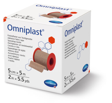 Náplast Omniplast textilní 5cmx5m 1ks