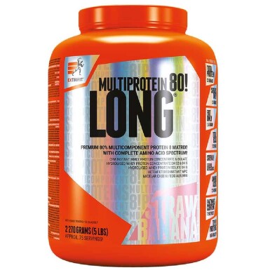 Extrifit Long 80 Multiprotein 2270g jahoda banán