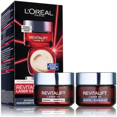 L'Oréal Paris Revitalift Laser X3 denní krém 50 ml + noční krém 50ml