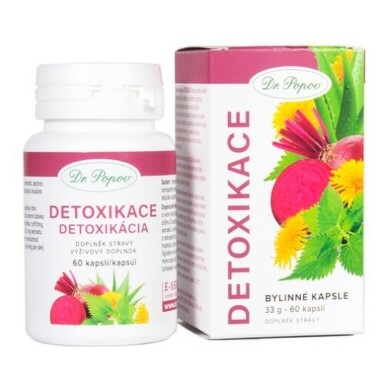 Dr.Popov Bylinné kapsle Detoxikace cps.60