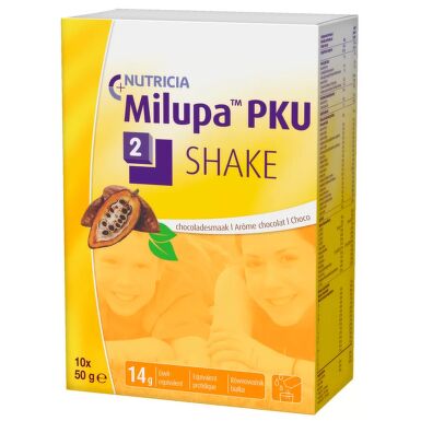 MILUPA PKU 2 SHAKE ČOKOLÁDA perorální prášek pro přípravu roztoku 10X50G