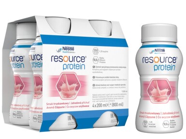 RESOURCE PROTEIN JAHODOVÝ 4X200 ML perorální roztok 4X200ML