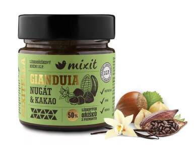 Mixit Gianduia nugát&kakao lískooříškový krém 200g