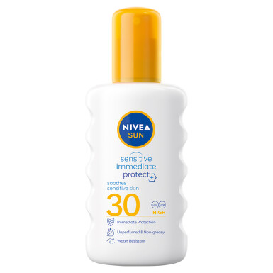 NIVEA SUN opalovací sprej Sensitive OF30 200ml