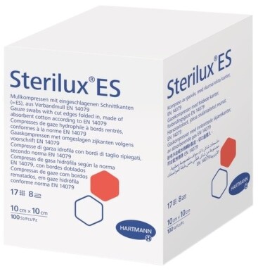 Gáza Sterilux kompresy nesterilní ES 5x5cm/100ks 13vl8vrs