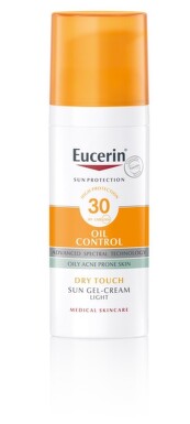 EUCERIN SUN Ochranný krémový gel na opalování na obličej Oil Control SPF 30 50 ml