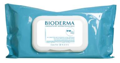 BIODERMA ABCDerm H2O Dětské vlhčené ubrousky s micelární vodou 60ks