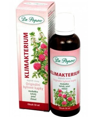 Klimakterium bylinné kapky Dr.Popov 50ml