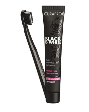 CURAPROX Black Is White set (pasta90ml+ZK CS 5460)