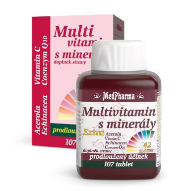 MedPharma Multivitamín s minerály+extra C tbl.107