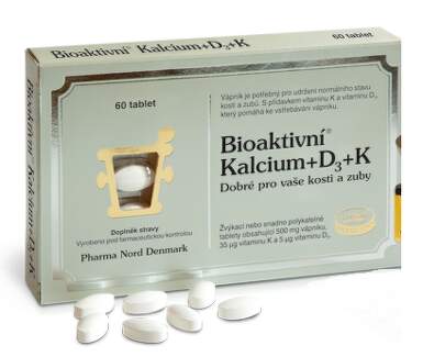 Bioaktivní Kalcium+D3+K1+K2 tbl.60
