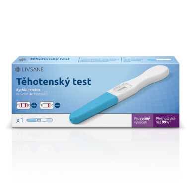 LIVSANE Rychlý těhotenský test 1 ks