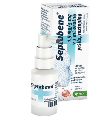 SEPTABENE 1,5MG/ML+5MG/ML orální podání SPR SOL 1X30ML