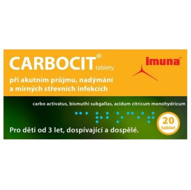 CARBOCIT 320MG/25MG/3MG neobalené tablety 20