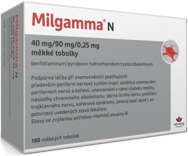 MILGAMMA N 40/90/0,25MG měkké tobolky 100