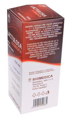 LACTULOSA BIOMEDICA perorální sirup 1X500ML 50%