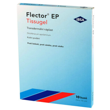 FLECTOR EP TISSUGEL 180MG transdermální EMP 10