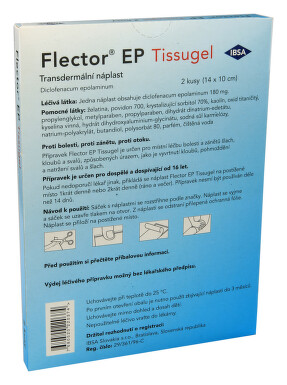 FLECTOR EP TISSUGEL kožní podání transdermální náplasti 2KS