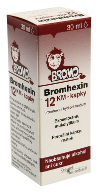 BROMHEXIN 12 KM-KAPKY perorální kapky, roztok 30ML