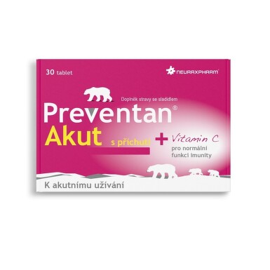 Preventan Akut tbl.30 s novou příchutí