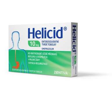 HELICID 10 ZENTIVA 10MG enterosolventní tvrdé tobolky 28 I