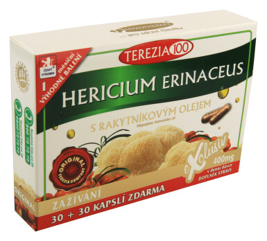 Hericium erinaceus s rakyt.olejem cps.30+30 ZDARMA