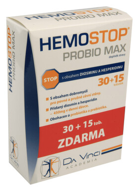 Hemostop Probio MAX Da Vinci Academia tob. 30+15