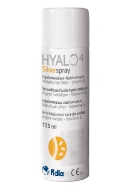 HYALO4 SILVER SPRAY 125 ML SUSPENZNÍ SPREJ S KYSELINOU HYALURONOVOU K OŠETŘEN