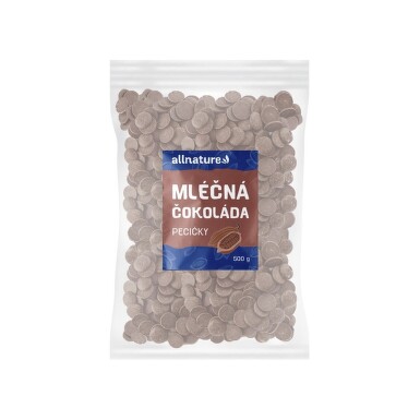 Allnature Mléčná čokoláda pecičky 500g