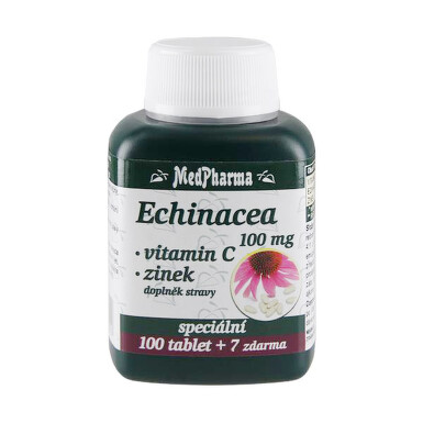 MedPharma Echinacea 100mg + vitamin C + zinek tbl.107