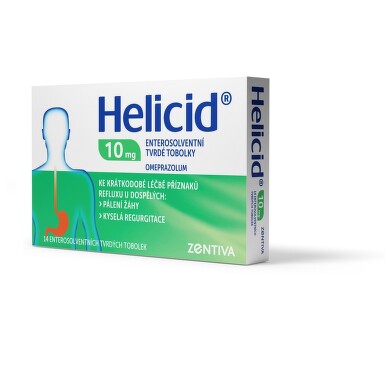 HELICID 10MG enterosolventní tvrdé tobolky 14 I