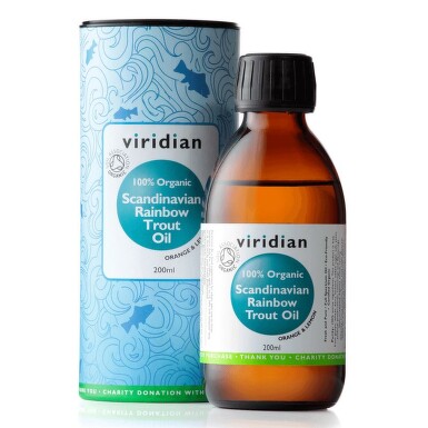 Viridian Scandin.Rainbow Trout Oil Organic 200ml