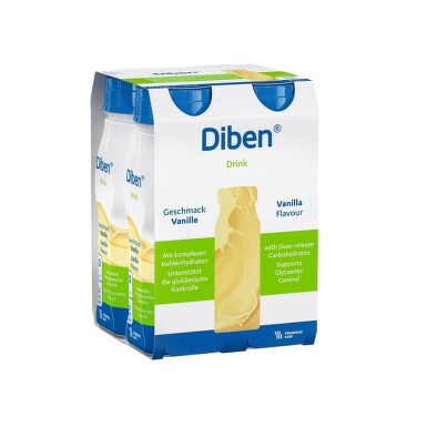 DIBEN DRINK PŘÍCHUŤ VANILKOVÁ perorální roztok 4X200ML