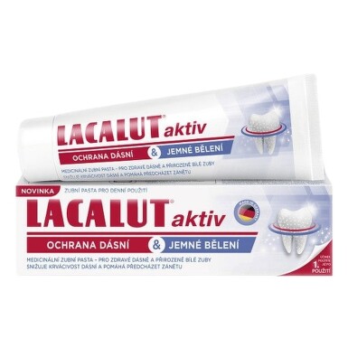 Lacalut Aktiv ochr.dásní&jem.bělení zub.pasta 75ml