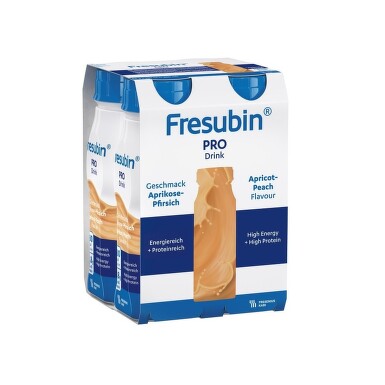 FRESUBIN PRO DRINK PŘÍCHUŤ MERUŇKOVO-BROSKVOVÁ perorální roztok 4X200ML