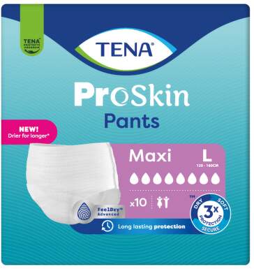 TENA Proskin Pants Maxi L Inkontinenční kalhotky 10ks