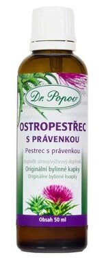 Dr.Popov Kapky bylinné Ostropest.s právenkou 50ml