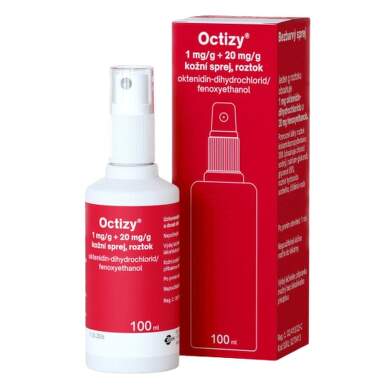 OCTIZY 1MG/G+20MG/G kožní podání sprej, roztok 1X100ML