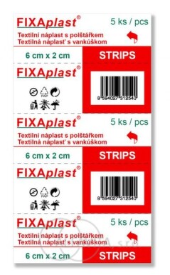 Náplast Fixaplast strip 6x2cm 5ks