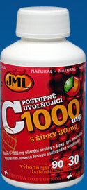 JML Vitamin C tbl.120x1000mg post.uvol.s šípky