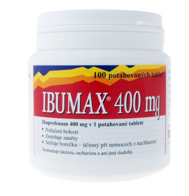 IBUMAX 400MG potahované tablety 100