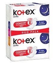 KOTEX Ultra Night Duo pack 12ks